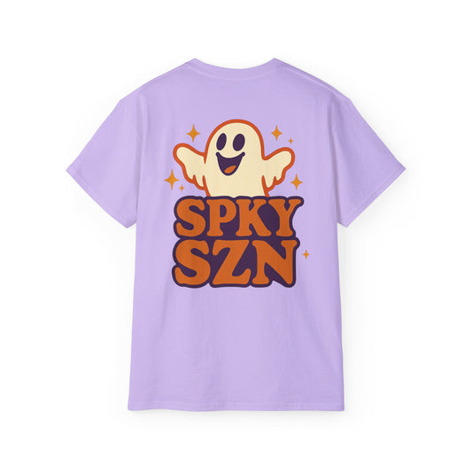 Unisex Ghost Graphic Tee, Spooky Season T-Shirt, Halloween Vibe Shirt, Cute Spirit Top, Halloween Gift for Adults & Kids