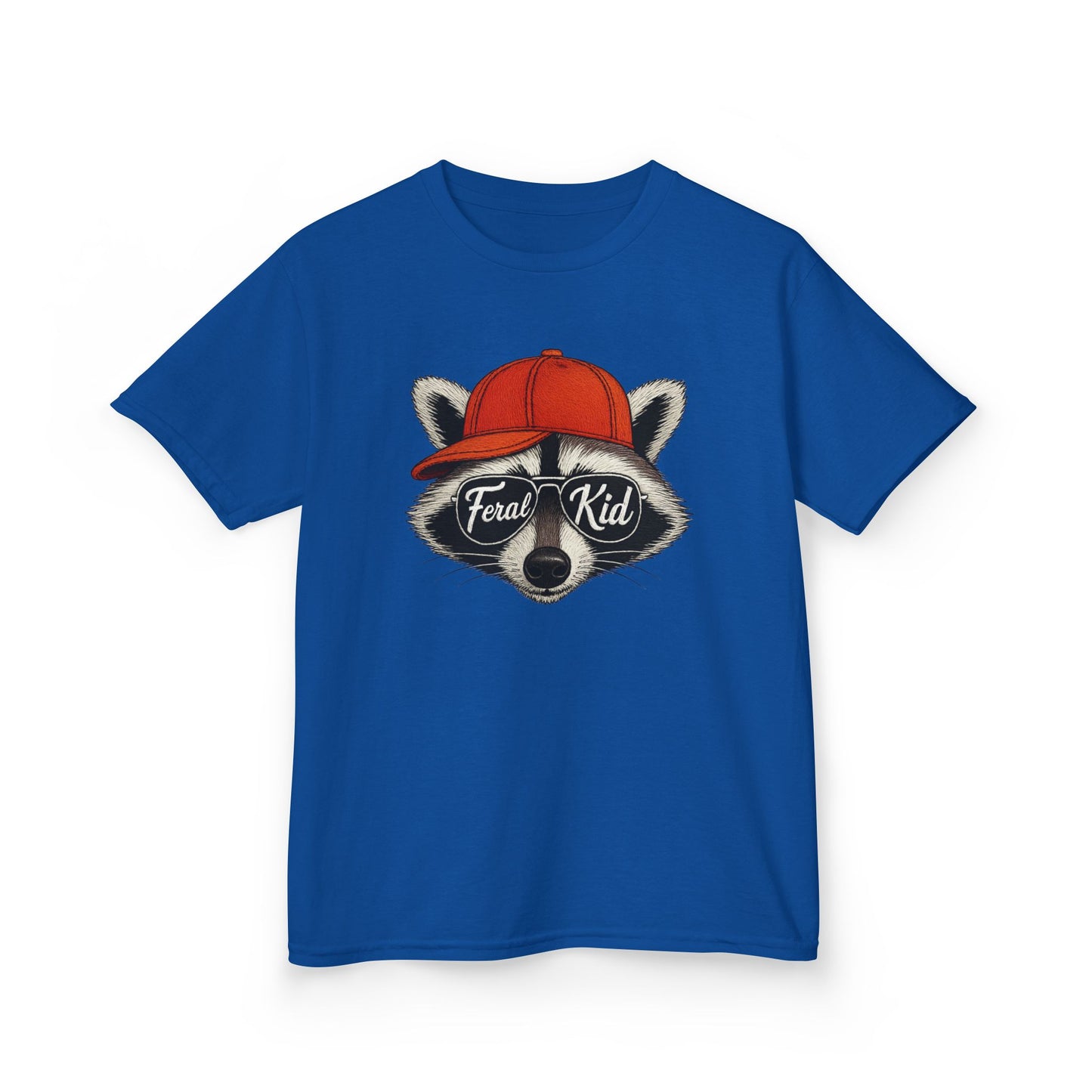 Feral Kid Raccoon Tee for Adventurous Children, Cute Animal Kids Shirt, Youth Graphic Tee, Fun Casual Wear, Kid's Gift
