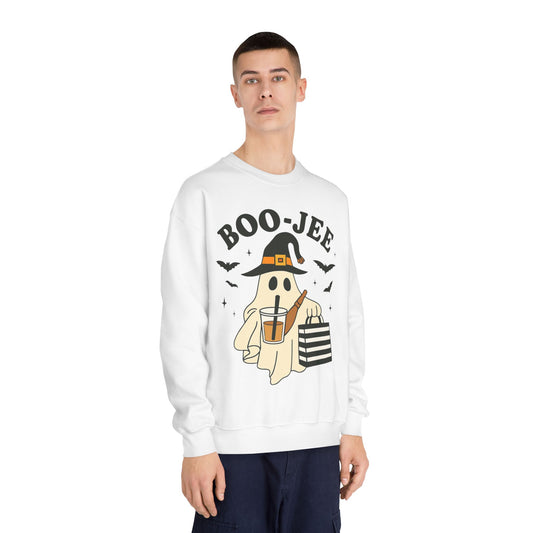 Halloween Boo-Jee Crewneck Sweatshirt | Unisex Casual Wear, Cozy Halloween Gift, Spooky Season Apparel, Ghostly Fun Sweater