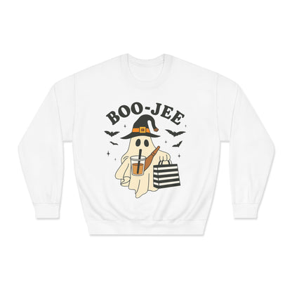 Halloween Boo-Jee Crewneck Sweatshirt | Unisex Casual Wear, Cozy Halloween Gift, Spooky Season Apparel, Ghostly Fun Sweater