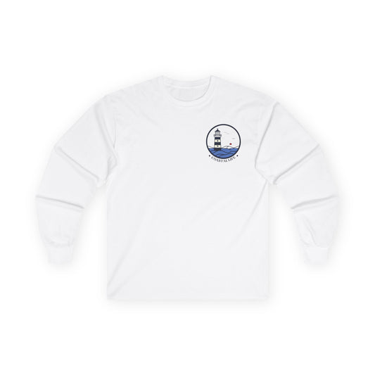 Coastal Life Unisex Long Sleeve Tee, Beach Lover Gift, Summer Outfit, Lighthouse Art Shirt, Casual Wear, Nautical Apparel