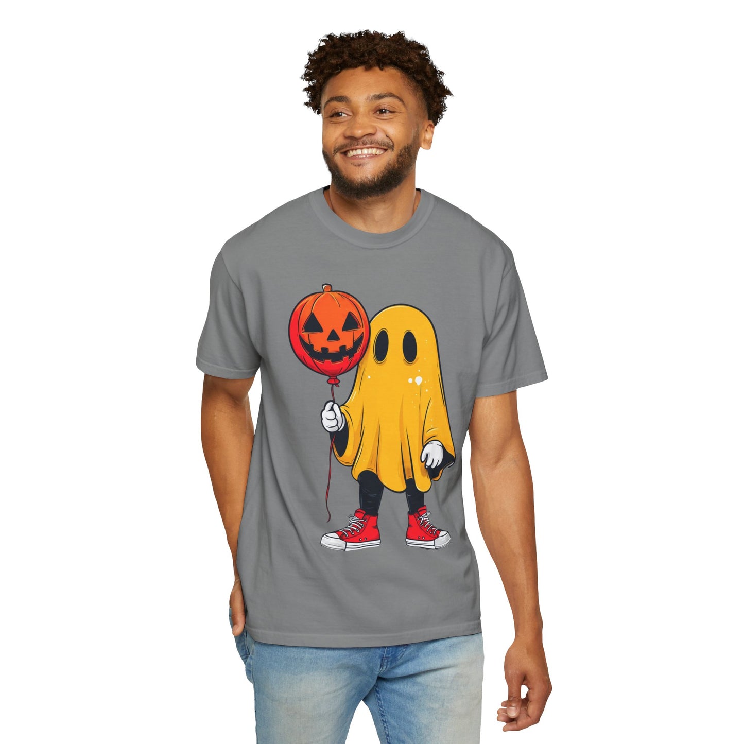 Halloween Ghost T-Shirt, Unisex Tee for Spooky Season, Casual Wear, Halloween Costume, Pumpkin Party Shirt, Funny Ghost Tee