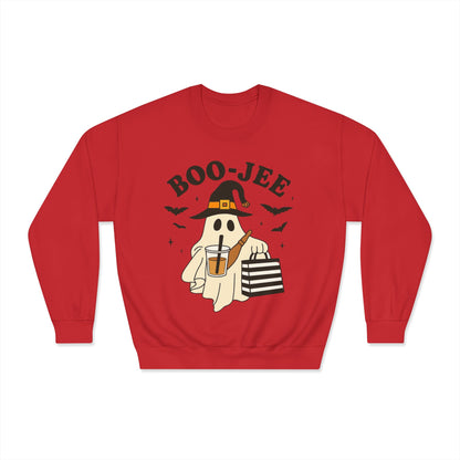 Halloween Boo-Jee Crewneck Sweatshirt | Unisex Casual Wear, Cozy Halloween Gift, Spooky Season Apparel, Ghostly Fun Sweater