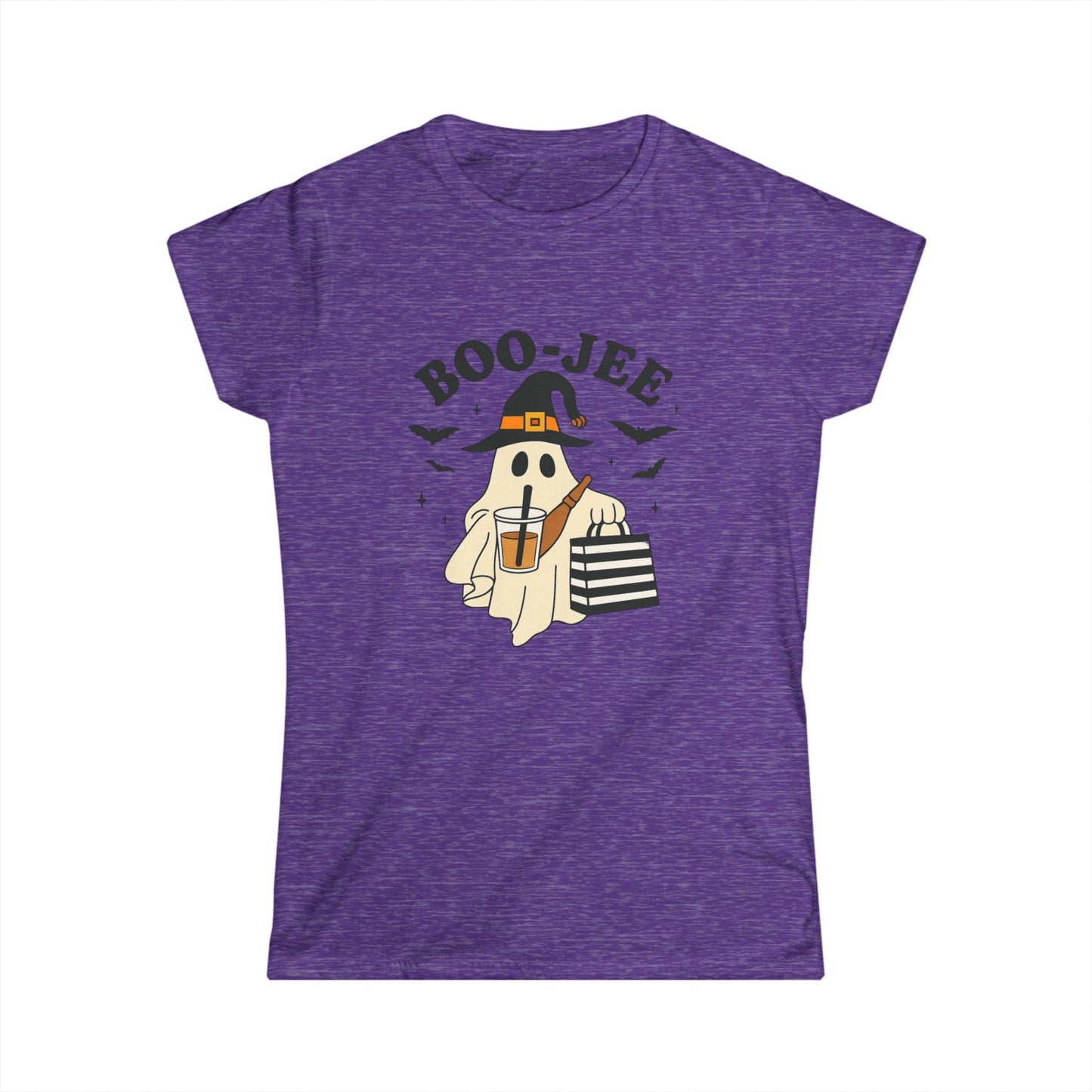 Cute Halloween Women's Tee, Boo-Jee Ghost Design, Funny Fall Shirt, Autumn Fashion, Halloween Costume Top, Spooky Vibes