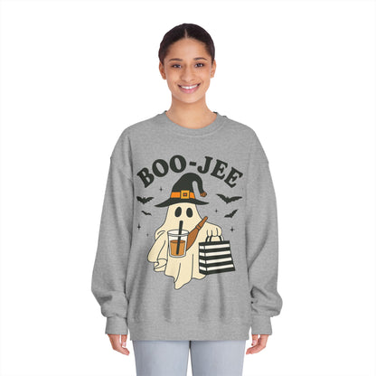 Halloween Boo-Jee Crewneck Sweatshirt | Unisex Casual Wear, Cozy Halloween Gift, Spooky Season Apparel, Ghostly Fun Sweater