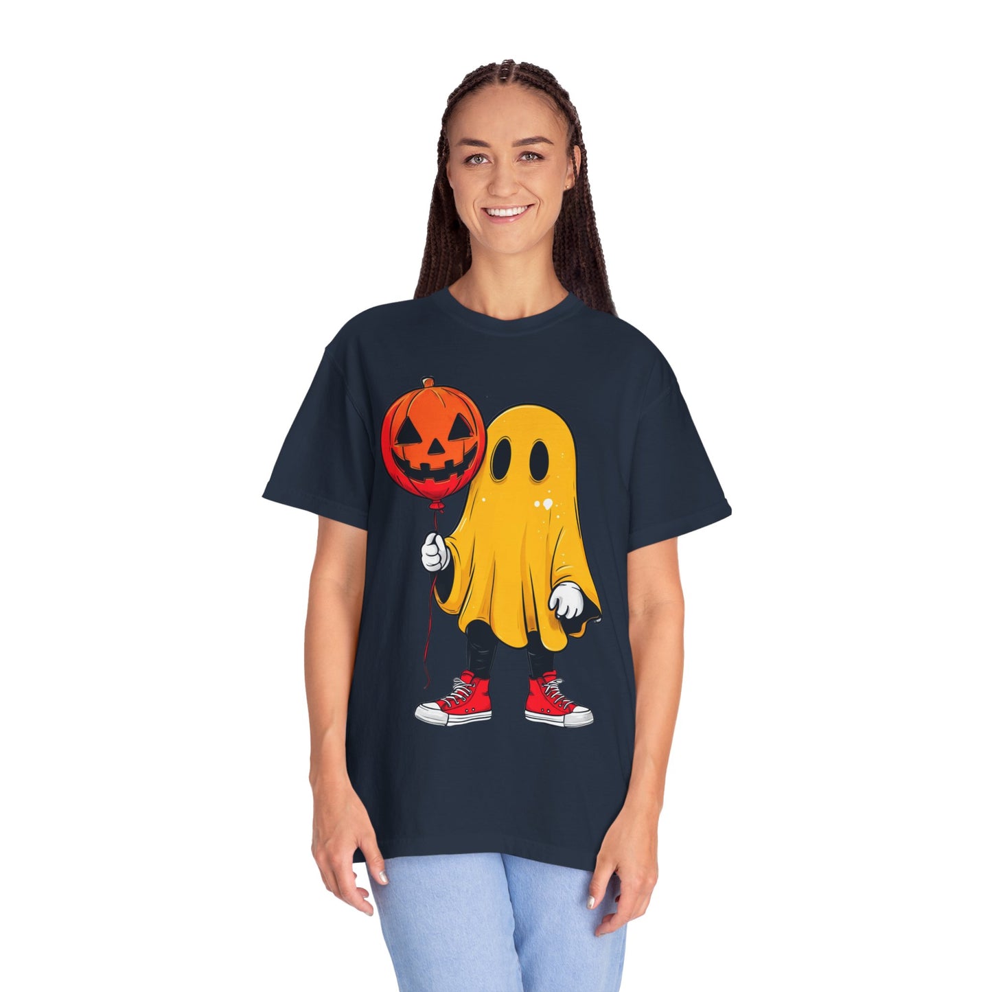 Halloween Ghost T-Shirt, Unisex Tee for Spooky Season, Casual Wear, Halloween Costume, Pumpkin Party Shirt, Funny Ghost Tee