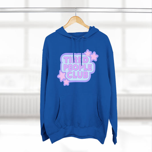 Trendy Graphic Fleece Hoodie | Tikid People Club | Cozy Casual Wear, Gift for Friends, Streetwear Style, Lounge & Relax